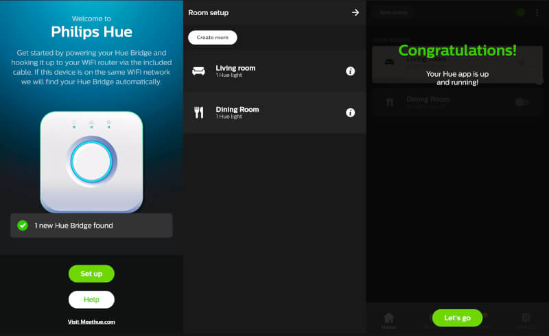 Philips Bridgesmart home lys Hue android app opsætning indstilling smart home 